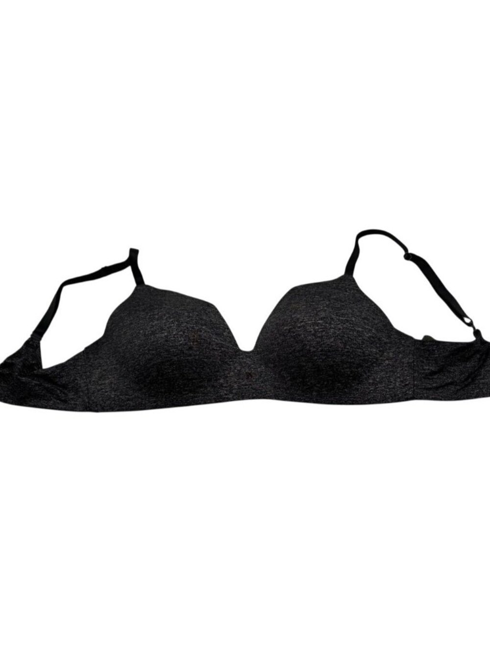 Victoria's Secret No-Wire Charcoal Gray Black Wireless Lightly Lined Bra 34D